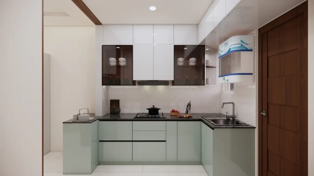 C-Shape Modular Kitchen